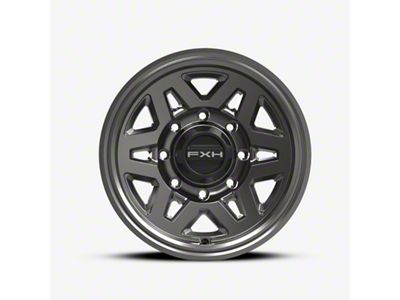 FXH Wheels X01-HD Gunmetal 8-Lug Wheel; 17x9; 20mm Offset (11-14 Silverado 3500 HD SRW)