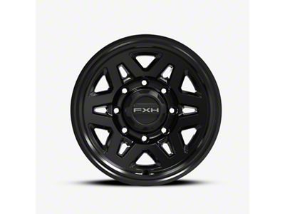 FXH Wheels X01-HD Satin Black 8-Lug Wheel; 17x9; 20mm Offset (15-19 Silverado 3500 HD SRW)