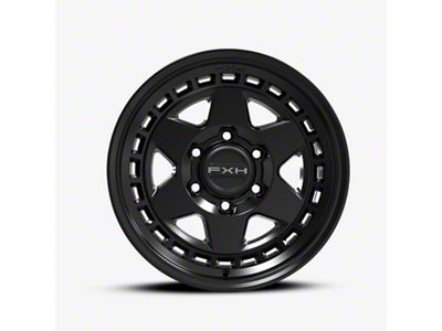 FXH Wheels X04 Satin Black 6-Lug Wheel; 17x8.5; 0mm Offset (15-20 Tahoe)