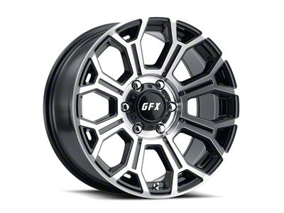 G-FX TR-19 Gloss Black Machined 8-Lug Wheel; 20x10; -19mm Offset (01-06 Sierra 2500 HD)