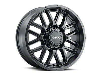 G-FX TM-5 Matte Black 8-Lug Wheel; 17x8.5; 18mm Offset (01-06 Sierra 3500 HD SRW)