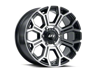 G-FX TR-19 Gloss Black Machined 8-Lug Wheel; 20x10; -19mm Offset (01-06 Silverado 2500 HD)