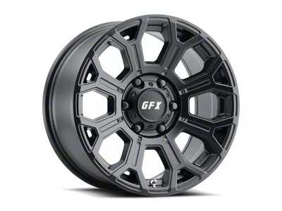 G-FX TR-19 Matte Black 8-Lug Wheel; 18x9; 12mm Offset (01-06 Silverado 2500 HD)