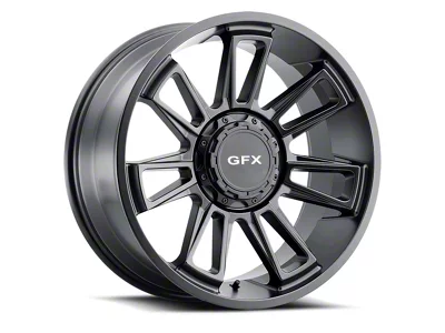 G-FX TR21 Matte Black 8-Lug Wheel; 18x9; 12mm Offset (01-06 Silverado 2500 HD)