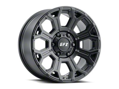 G-FX TR-19 Matte Black 8-Lug Wheel; 16x8.5; -6mm Offset (01-06 Silverado 3500 HD SRW)