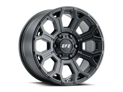 G-FX TR-19 Matte Black 8-Lug Wheel; 18x9; 12mm Offset (01-06 Silverado 3500 HD SRW)
