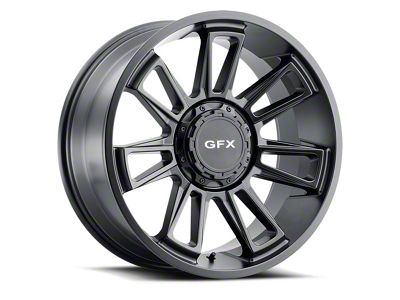 G-FX TR21 Matte Black 8-Lug Wheel; 18x9; 12mm Offset (01-06 Silverado 3500 HD SRW)