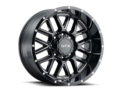 G-FX TM-5 Gloss Black Milled 6-Lug Wheel; 20x10; -19mm Offset (04-08 F-150)