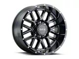 G-FX TM-5 Gloss Black Milled 6-Lug Wheel; 17x8.5; 18mm Offset (07-13 Sierra 1500)