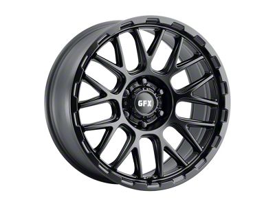G-FX TM7 Matte Black 6-Lug Wheel; 18x9; 12mm Offset (07-13 Sierra 1500)