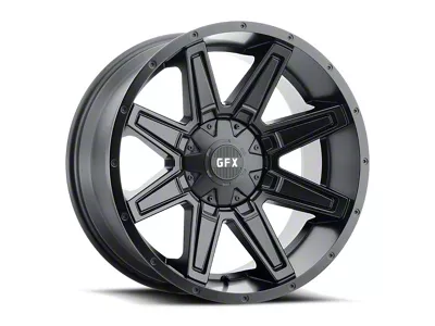 G-FX TR23 Matte Black 6-Lug Wheel; 18x9; 12mm Offset (07-13 Sierra 1500)