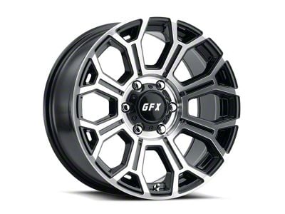 G-FX TR-19 Gloss Black Machined 6-Lug Wheel; 17x8.5; 18mm Offset (07-13 Silverado 1500)