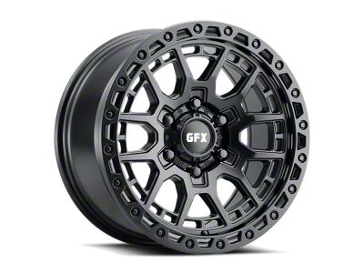 G-FX TR-25 Matte Black 6-Lug Wheel; 18x9; 12mm Offset (07-13 Silverado 1500)