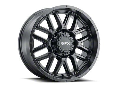 G-FX TM-5 Matte Black 8-Lug Wheel; 18x9; 12mm Offset (11-14 Silverado 3500 HD SRW)