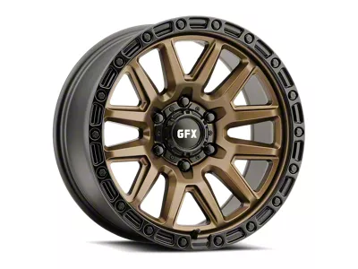 G-FX T26 Bronze with Black Lip and Bolts 6-Lug Wheel; 18x9; 0mm Offset (07-14 Tahoe)