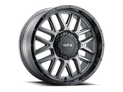G-FX TM-5 Matte Gray with Matte Black Lip 6-Lug Wheel; 20x9; 0mm Offset (07-14 Tahoe)