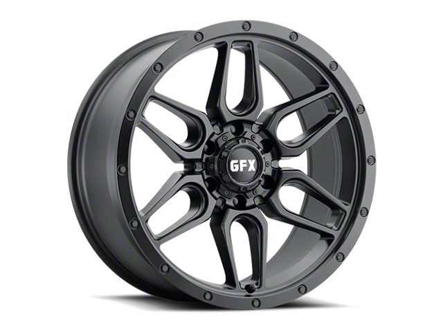 G-FX TR-18 Matte Black 6-Lug Wheel; 17x8.5; -6mm Offset (07-14 Tahoe)