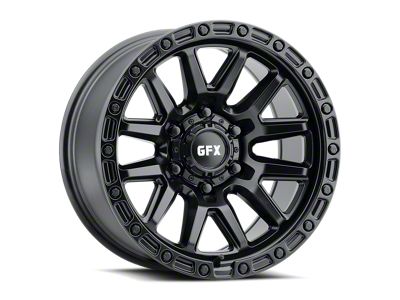 G-FX T26 Matte Black 6-Lug Wheel; 17x9; 12mm Offset (07-14 Yukon)