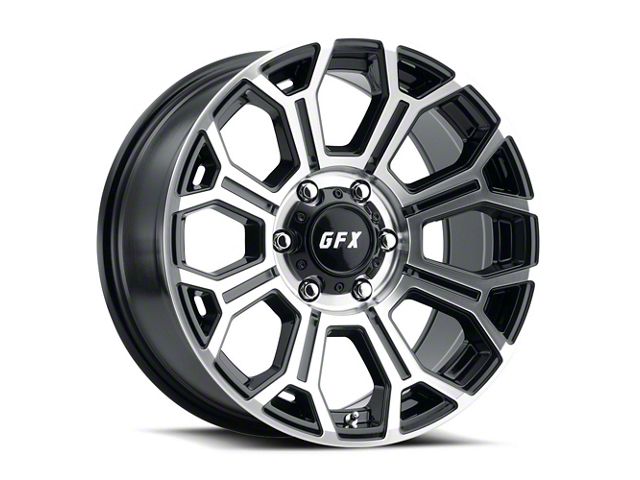 G-FX TR-19 Gloss Black Machined 8-Lug Wheel; 20x10; -19mm Offset (10-18 RAM 2500)