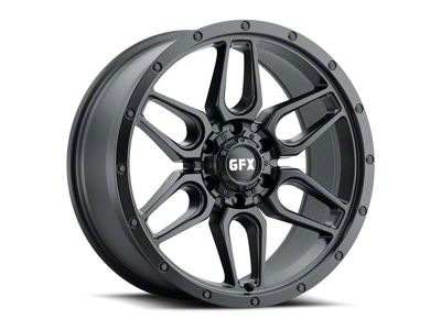 G-FX TR-18 Matte Black 6-Lug Wheel; 18x9; 0mm Offset (14-18 Sierra 1500)