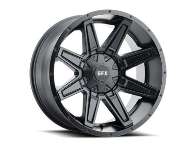 G-FX TR23 Matte Black 6-Lug Wheel; 18x9; 12mm Offset (14-18 Silverado 1500)