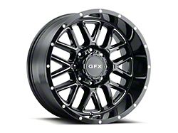 G-FX TM-5 Gloss Black Milled 6-Lug Wheel; 20x10; -19mm Offset (15-20 F-150)
