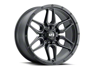 G-FX TR-18 Matte Black 6-Lug Wheel; 18x9; 12mm Offset (2024 Ranger)