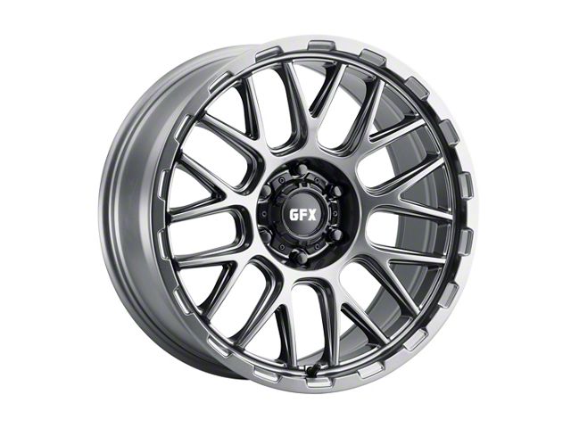 G-FX TM7 Matte Gunmetal 6-Lug Wheel; 17x9; 12mm Offset (99-06 Silverado 1500)