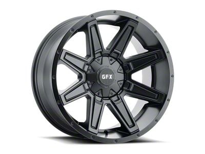 G-FX TR23 Matte Black 6-Lug Wheel; 17x8.5; 18mm Offset (99-06 Silverado 1500)