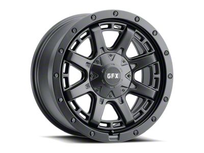 G-FX T27 Matte Black 6-Lug Wheel; 17x9; 12mm Offset (23-26 Canyon)