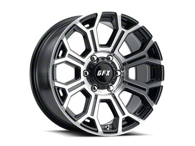 G-FX TR-19 Gloss Black Machined 6-Lug Wheel; 17x8.5; 0mm Offset (23-24 Canyon)