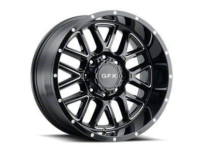 G-FX TM-5 Gloss Black Milled 6-Lug Wheel; 20x9; 0mm Offset (23-24 Colorado)