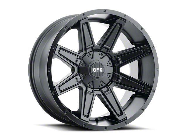 G-FX TR23 Matte Black 5-Lug Wheel; 18x9; 18mm Offset (05-11 Dakota)