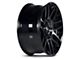 G-FX TM8 Gloss Black with Dark Tint 6-Lug Wheel; 18x9; 18mm Offset (19-24 RAM 1500)