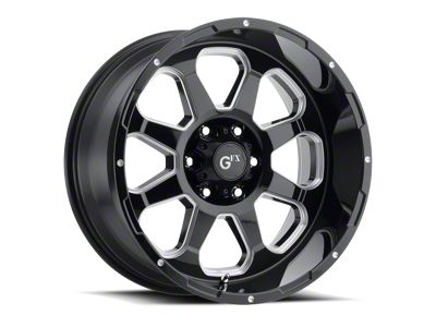 G-FX TR-10 Gloss Black Milled 6-Lug Wheel; 20x9; 12mm Offset (19-24 RAM 1500)