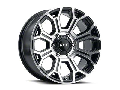 G-FX TR-19 Gloss Black Machined 8-Lug Wheel; 18x9; 12mm Offset (19-24 RAM 2500)