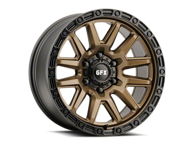 G-FX T26 Bronze with Black Lip and Bolts 6-Lug Wheel; 17x9; 0mm Offset (19-23 Ranger)