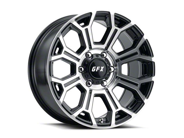 G-FX TR-19 Gloss Black Machined 6-Lug Wheel; 17x8.5; 18mm Offset (19-23 Ranger)