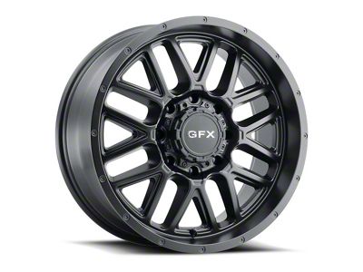 G-FX TM-5 Matte Black 8-Lug Wheel; 17x8.5; 18mm Offset (07-10 Sierra 2500 HD)