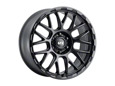 G-FX TM7 Matte Black 6-Lug Wheel; 18x9; 12mm Offset (19-26 Silverado 1500)