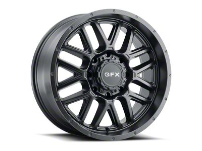 G-FX TM-5 Matte Black 8-Lug Wheel; 17x8.5; 18mm Offset (07-10 Silverado 2500 HD)