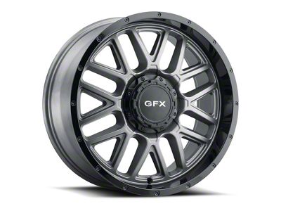 G-FX TM-5 Matte Black 8-Lug Wheel; 20x9; 12mm Offset (20-25 Silverado 2500 HD)