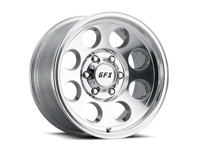 G-FX TR-16 Polished 8-Lug Wheel; 16x8.5; -6mm Offset (07-10 Silverado 2500 HD)