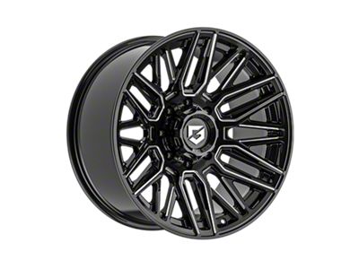 Gear Off-Road 770 Gloss Black Milled 8-Lug Wheel; 20x10; -19mm Offset (11-14 Sierra 3500 HD SRW)