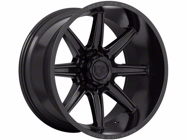 Gear Off-Road Ridge Gloss Black 6-Lug Wheel; 18x9; 18mm Offset (07-14 Tahoe)