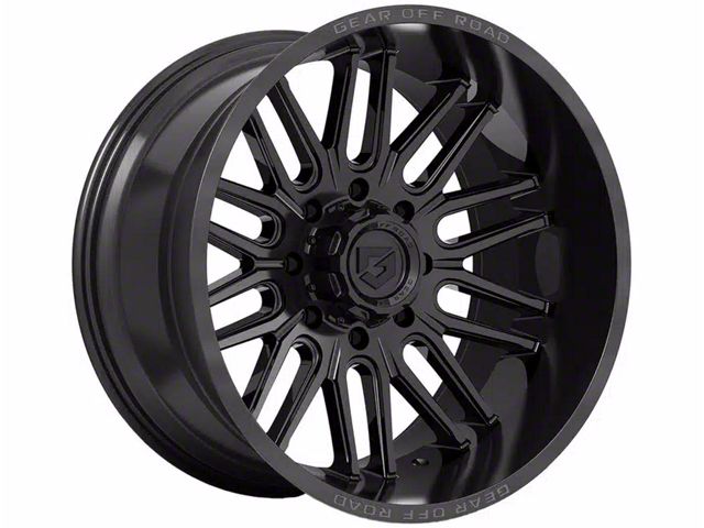 Gear Off-Road Lumen Gloss Black 8-Lug Wheel; 20x10; -12mm Offset (15-19 Sierra 2500 HD)