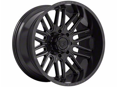 Gear Off-Road Lumen Gloss Black 8-Lug Wheel; 20x10; -12mm Offset (15-19 Silverado 2500 HD)