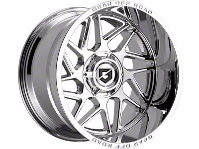 Gear Off-Road Ratio Chrome 8-Lug Wheel; 22x10; -19mm Offset (23-25 F-250 Super Duty)
