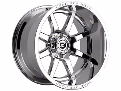 Gear Off-Road Pivot Chrome 6-Lug Wheel; 22x12; -44mm Offset (99-06 Silverado 1500)