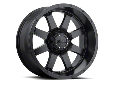 Gear Off-Road Big Block Satin Black 6-Lug Wheel; 17x9; -12mm Offset (15-20 F-150)